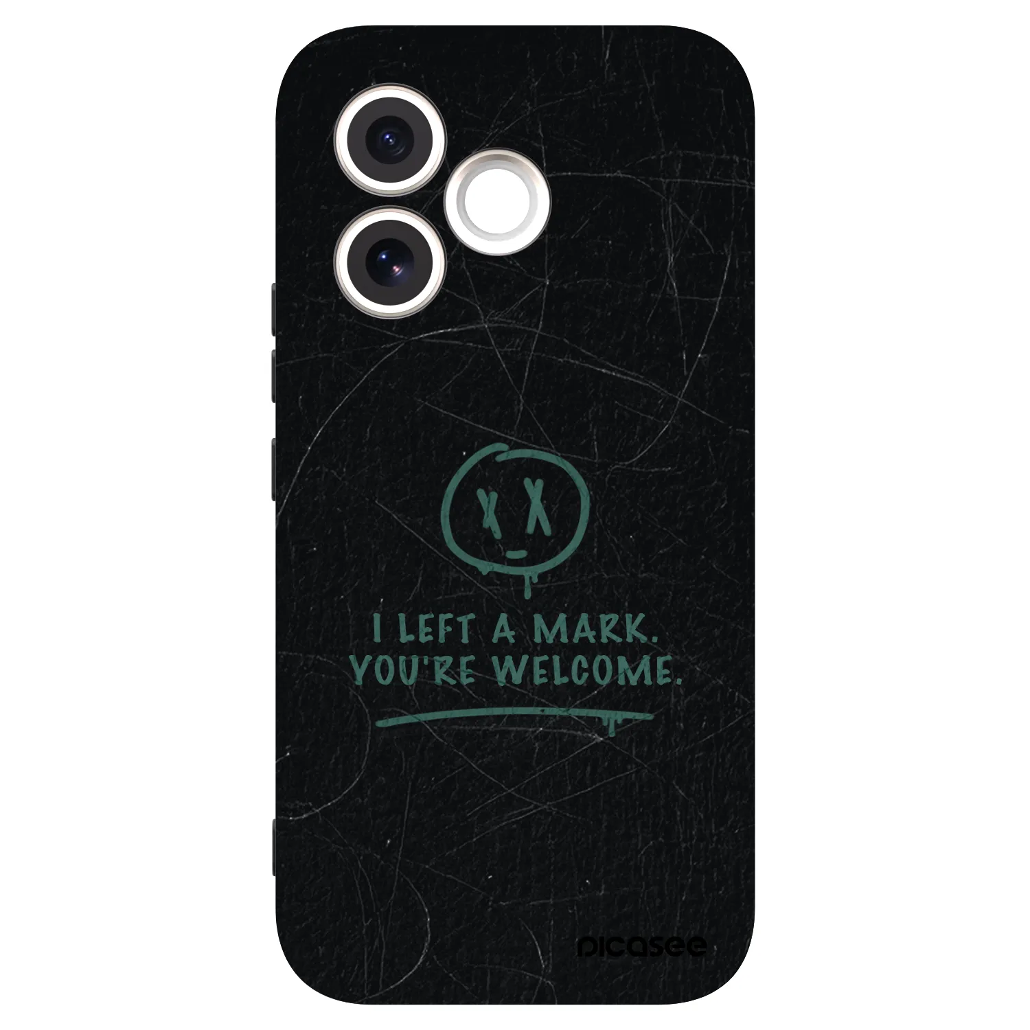 Picasee silikonowe czarne etui na Honor 600 Lite - LEFT A MARK