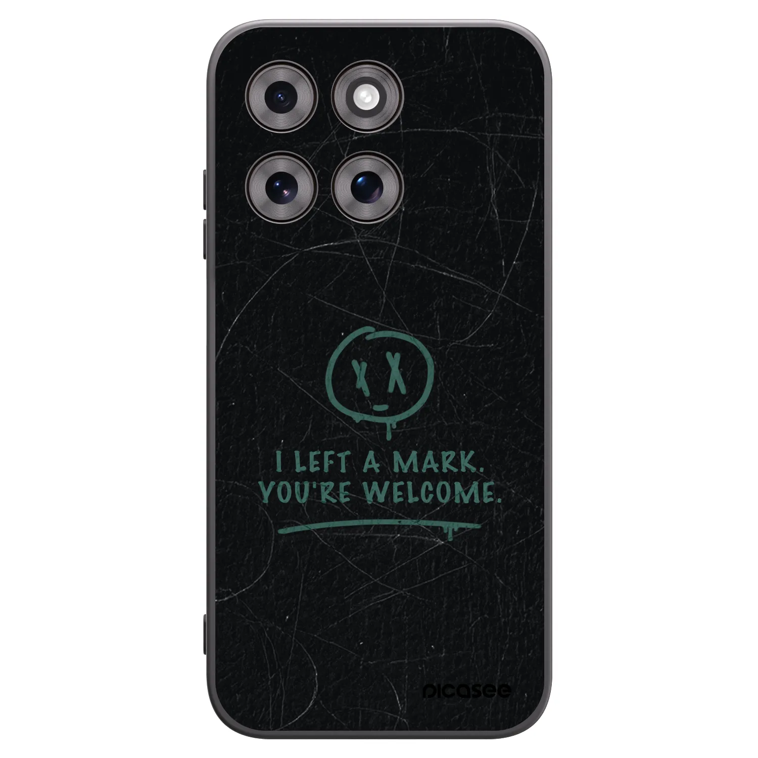 Picasee silikonowe czarne etui na Motorola Moto G77 - LEFT A MARK