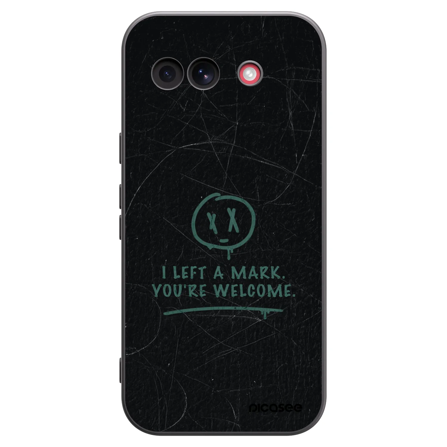 Picasee silikonowe czarne etui na Google Pixel 10a - LEFT A MARK