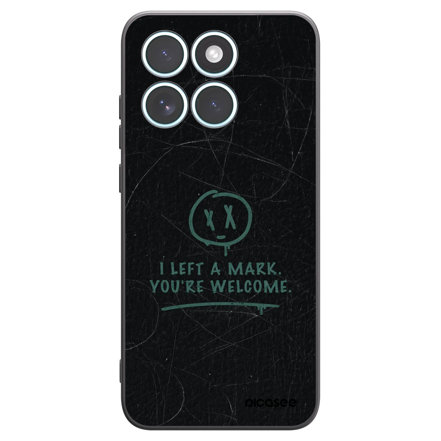 Picasee silikonowe czarne etui na Motorola Edge 70 Fusion - LEFT A MARK