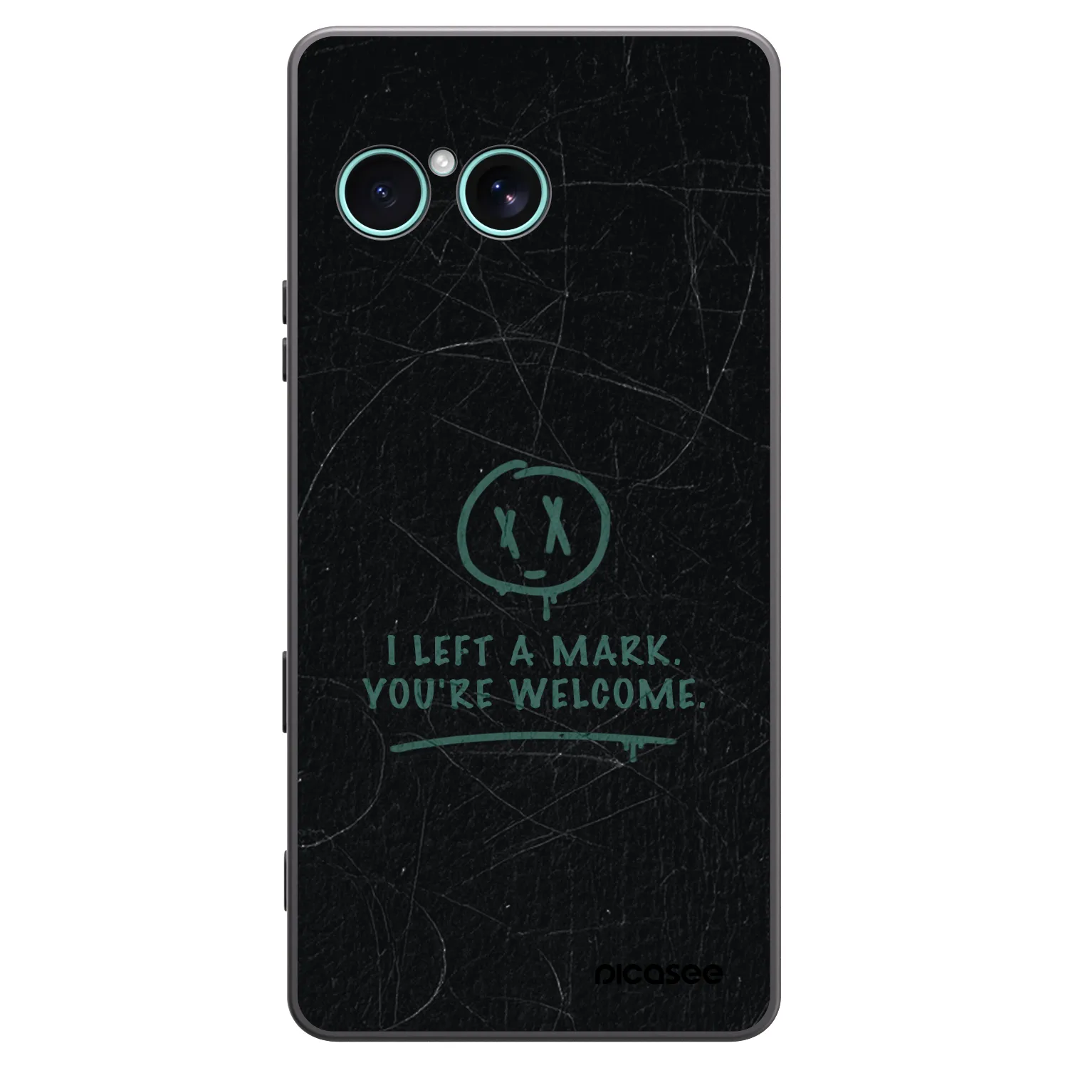Picasee silikonowe czarne etui na Sony Xperia 10 VII - LEFT A MARK