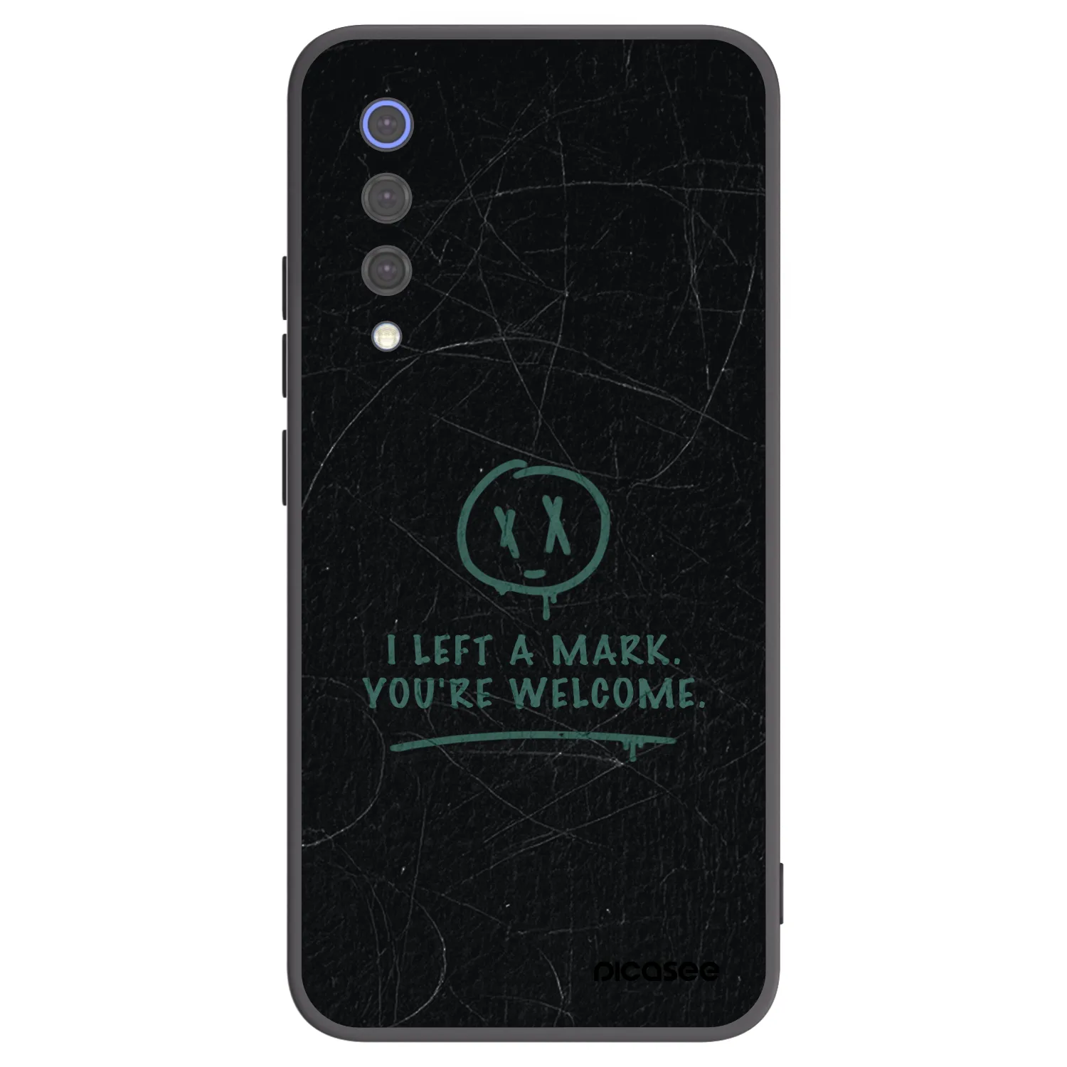 Picasee silikonowe czarne etui na Xiaomi Mi 9 SE - LEFT A MARK