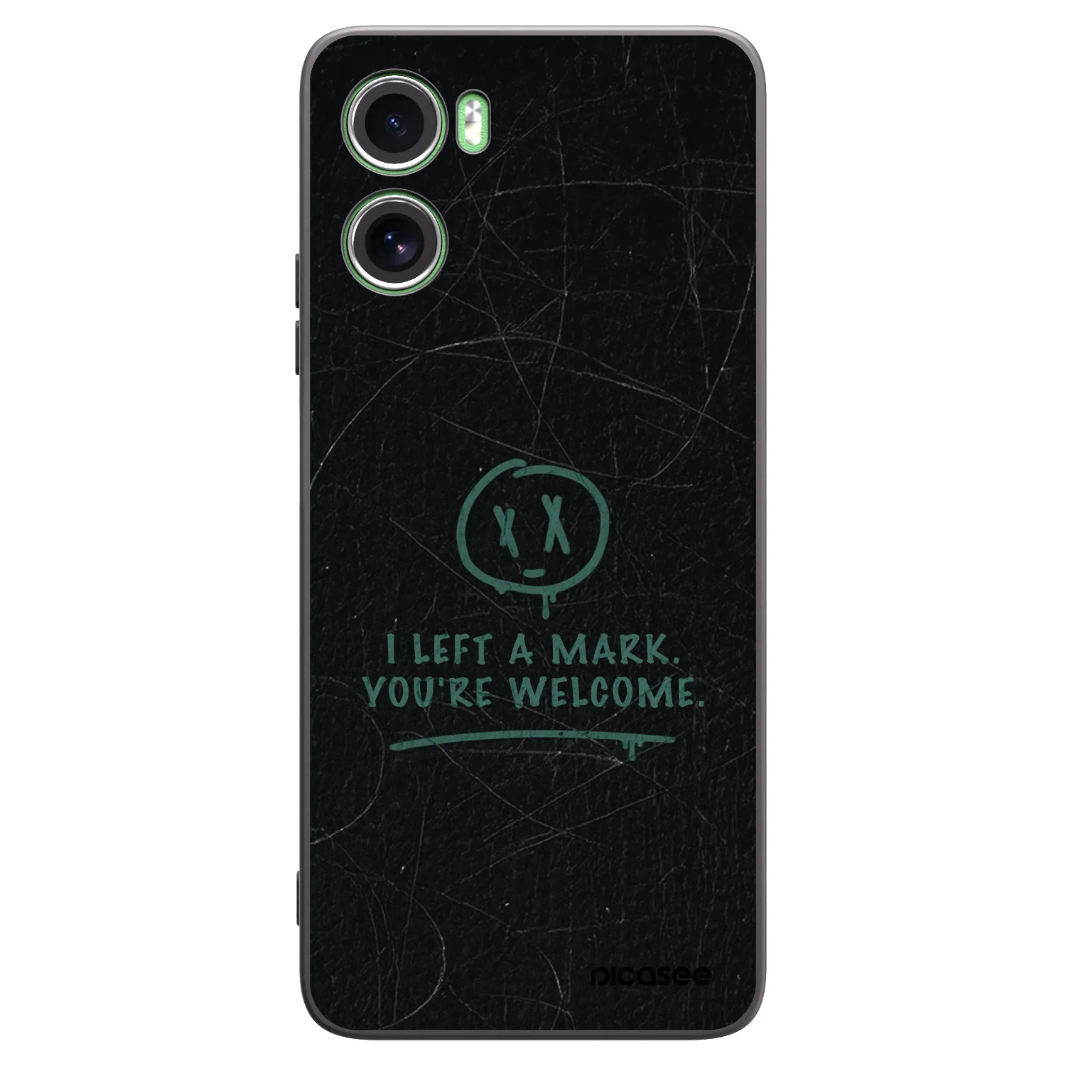 Picasee silikonowe czarne etui na Motorola Moto G06 - LEFT A MARK