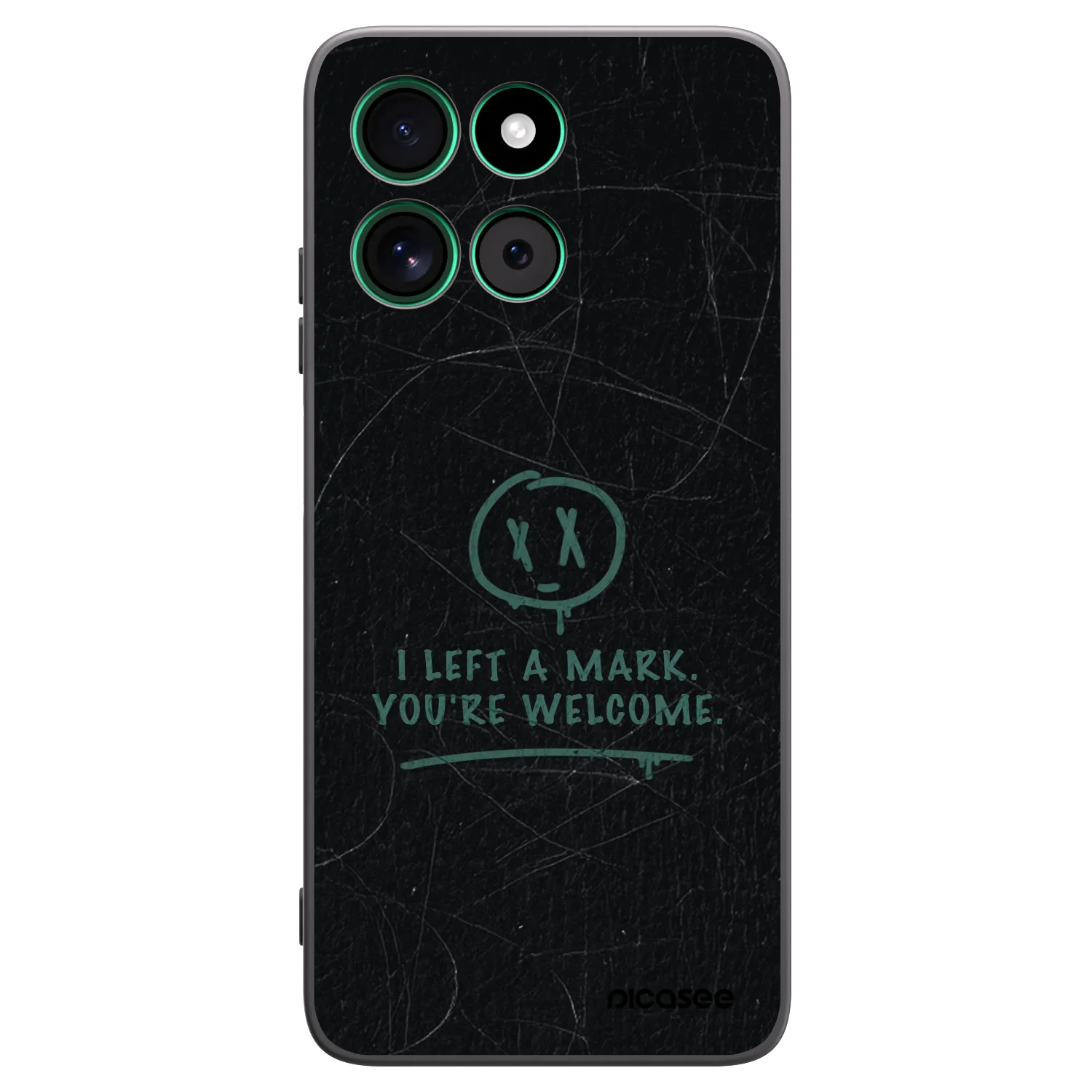 Picasee silikonowe czarne etui na Motorola Moto G57 Power - LEFT A MARK