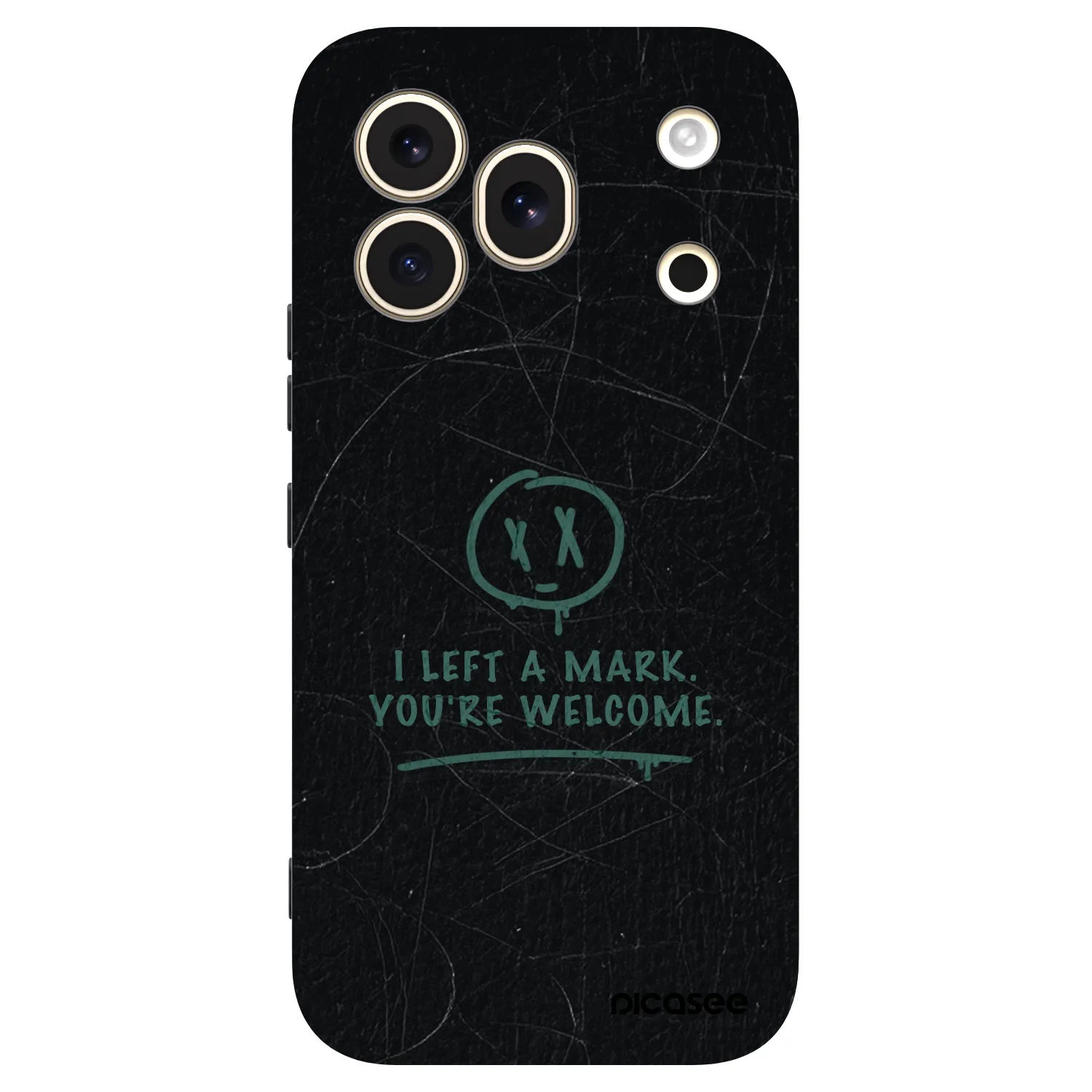 Picasee silikonowe czarne etui na Honor 600 Pro - LEFT A MARK