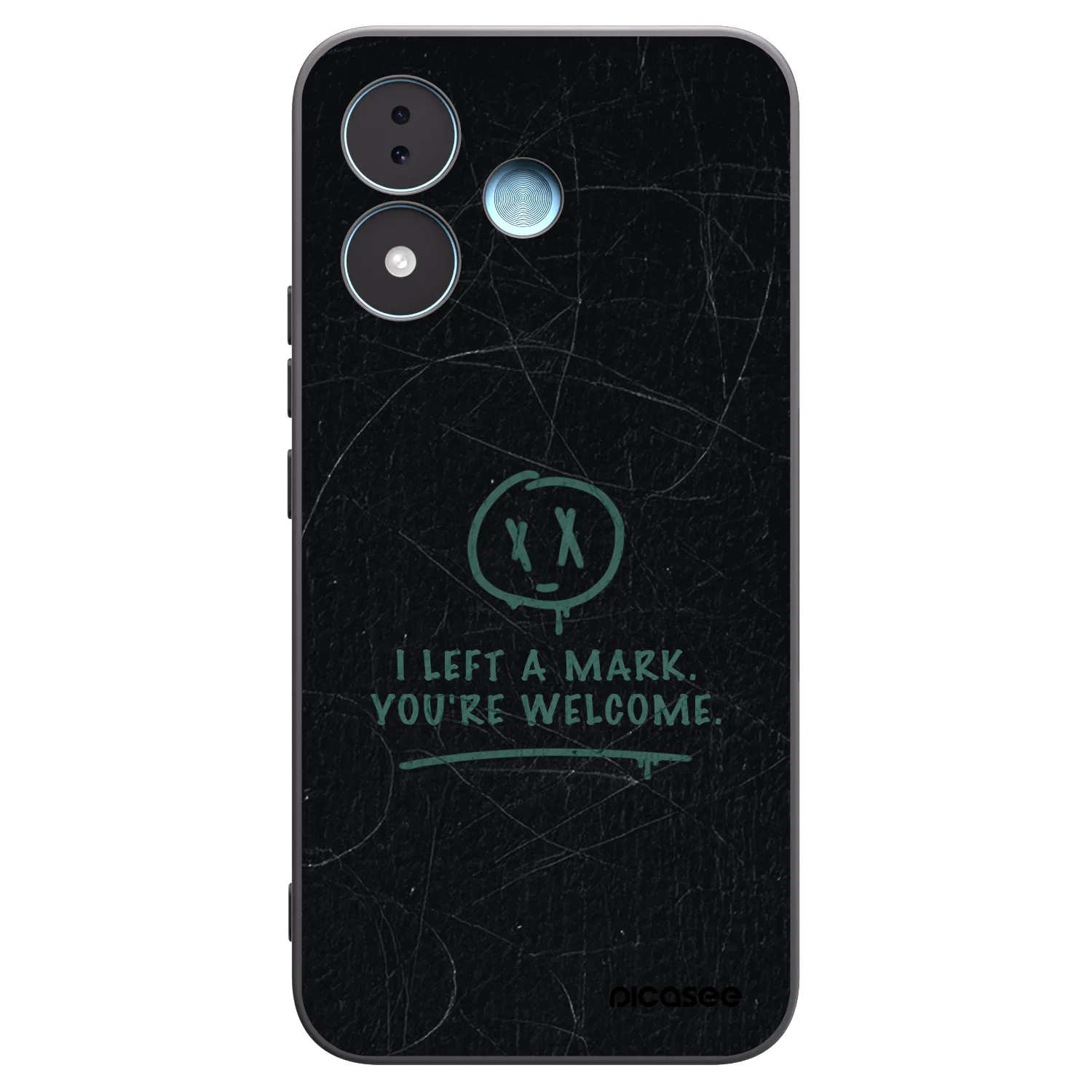 Picasee silikonowe czarne etui na Xiaomi Redmi Note 17 5G - LEFT A MARK