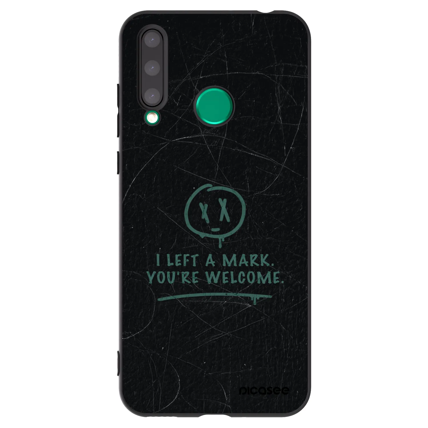 Picasee silikonowe czarne etui na Honor 20 Lite - LEFT A MARK