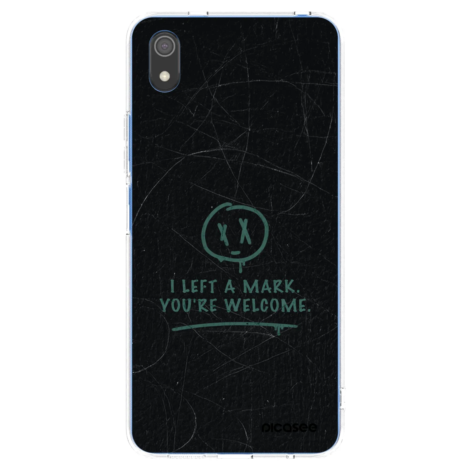 Picasee silikonowe przeźroczyste etui na Xiaomi Redmi 7A - LEFT A MARK