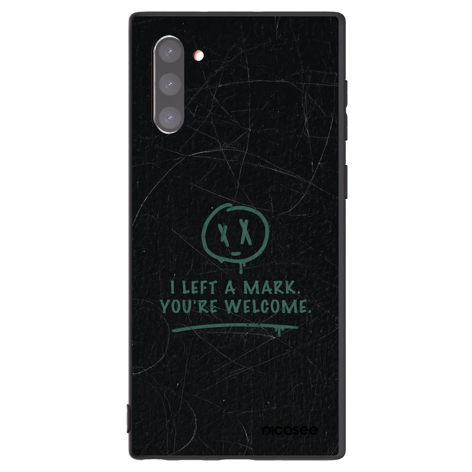 Picasee silikonowe czarne etui na Samsung Galaxy Note 10 N970F - LEFT A MARK
