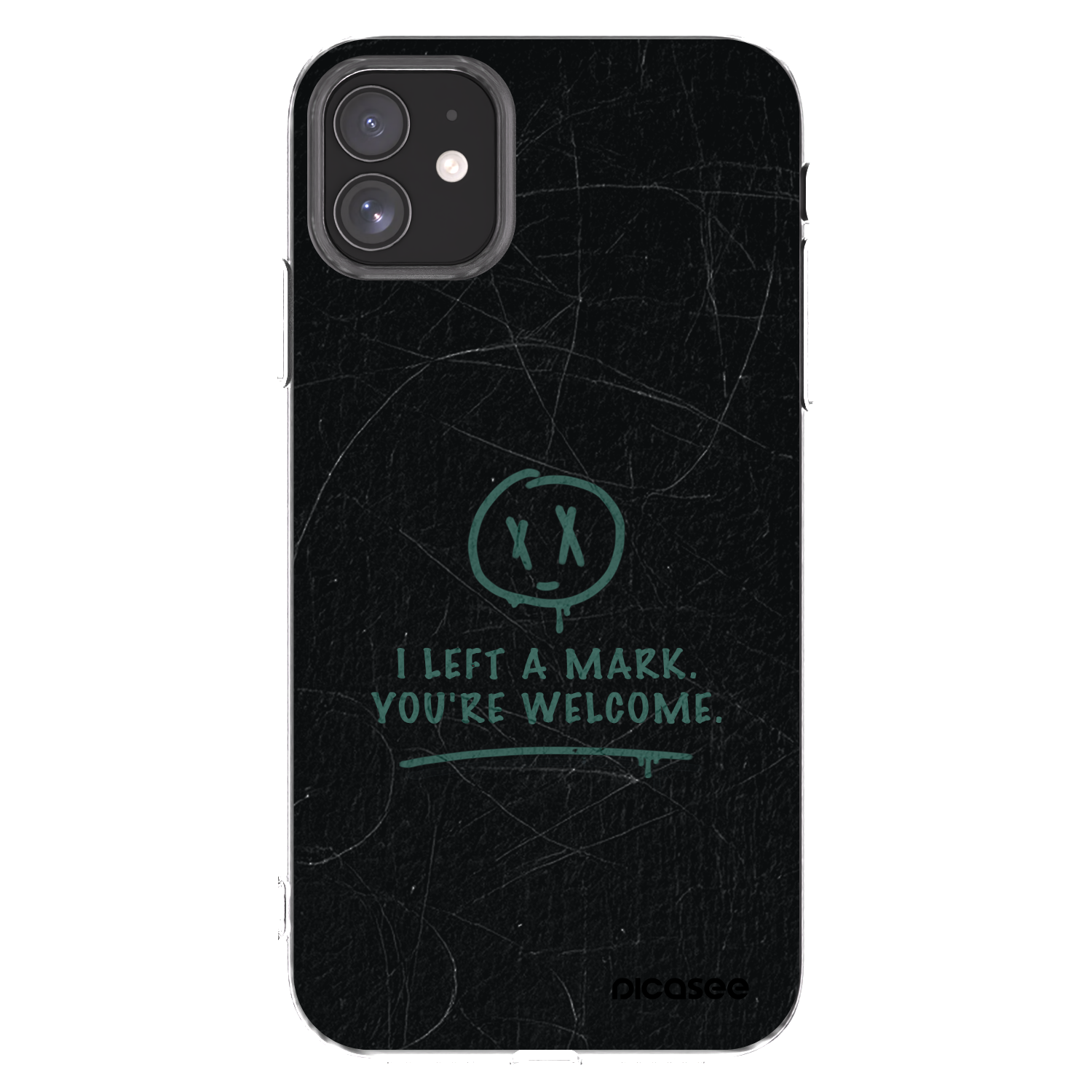 Picasee silikonowe przeźroczyste etui na Apple iPhone 11 - LEFT A MARK