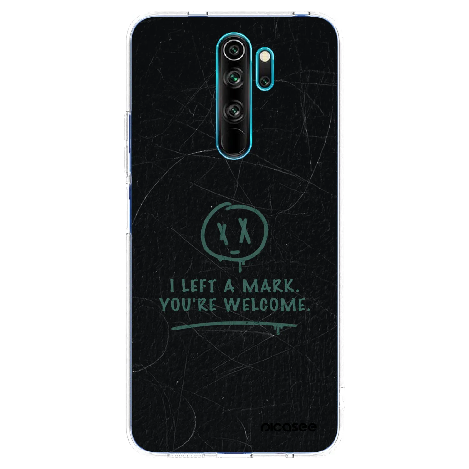 Picasee silikonowe przeźroczyste etui na Xiaomi Redmi Note 8 Pro - LEFT A MARK