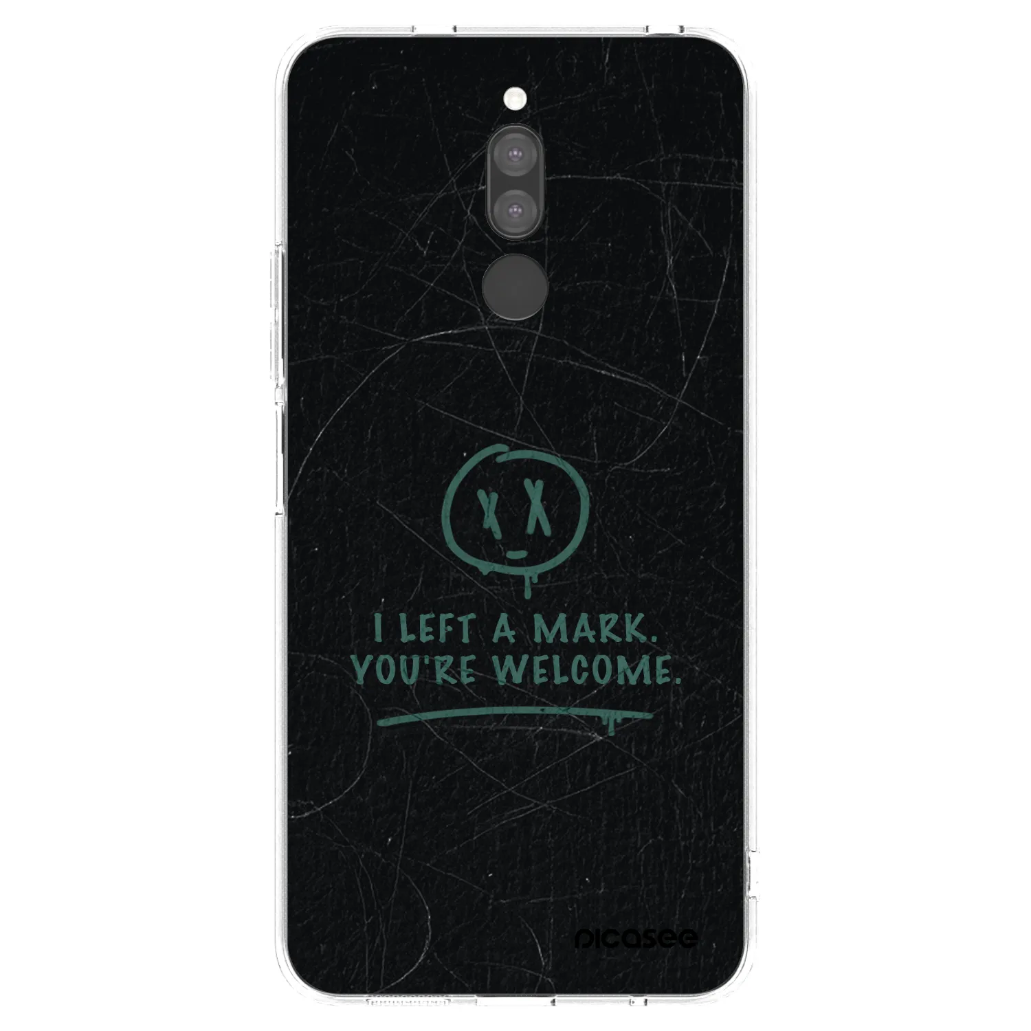 Picasee silikonowe przeźroczyste etui na Xiaomi Redmi 8 - LEFT A MARK