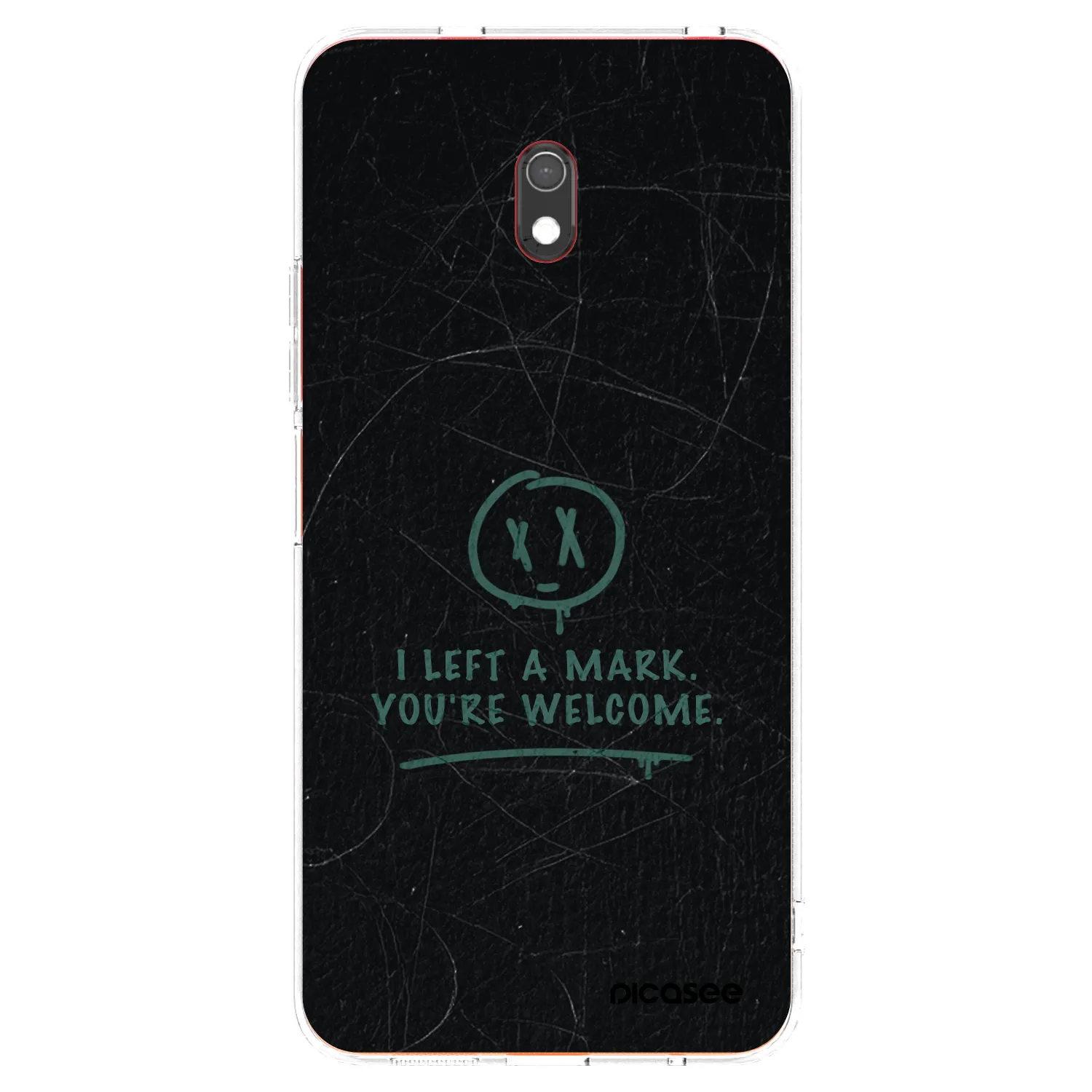 Picasee silikonowe przeźroczyste etui na Xiaomi Redmi 8A - LEFT A MARK