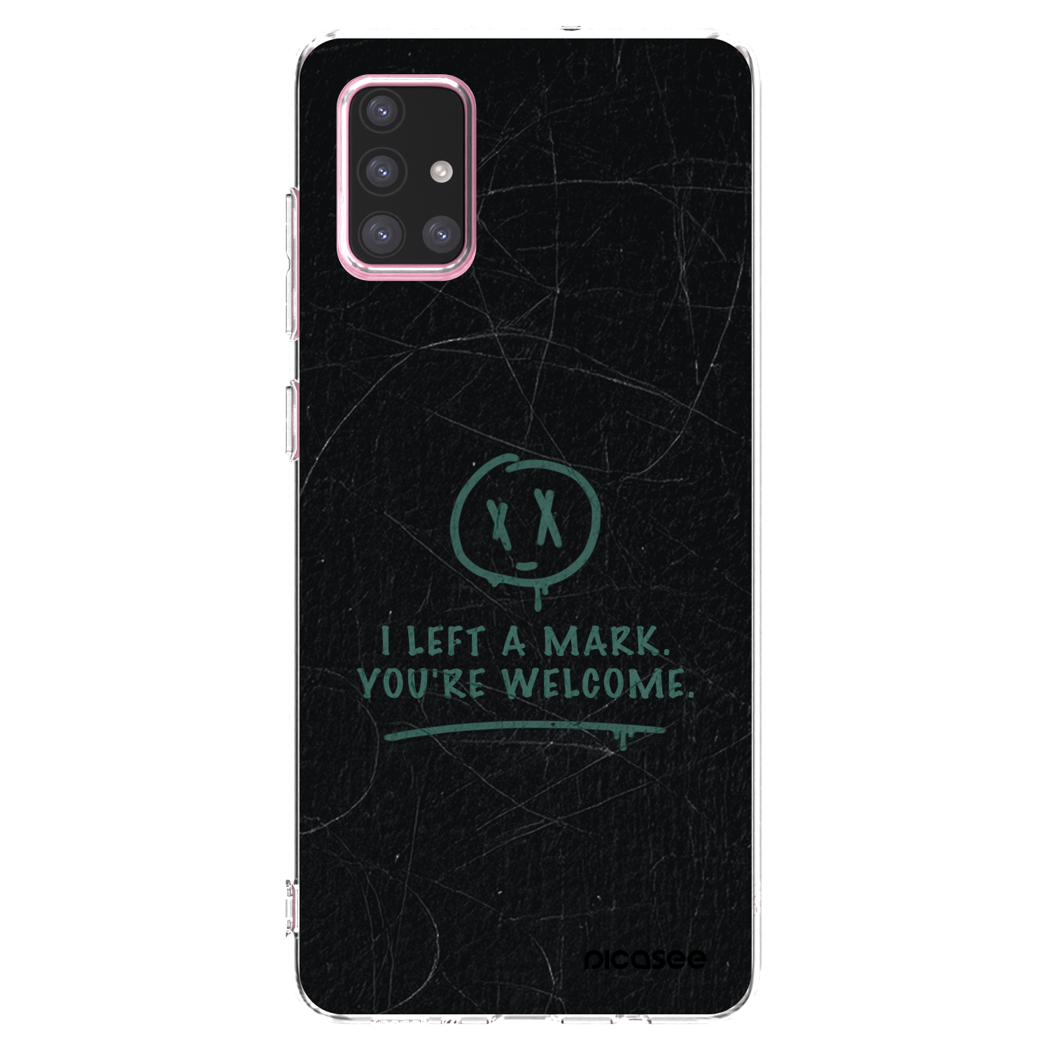 Picasee silikonowe przeźroczyste etui na Samsung Galaxy A71 A715F - LEFT A MARK