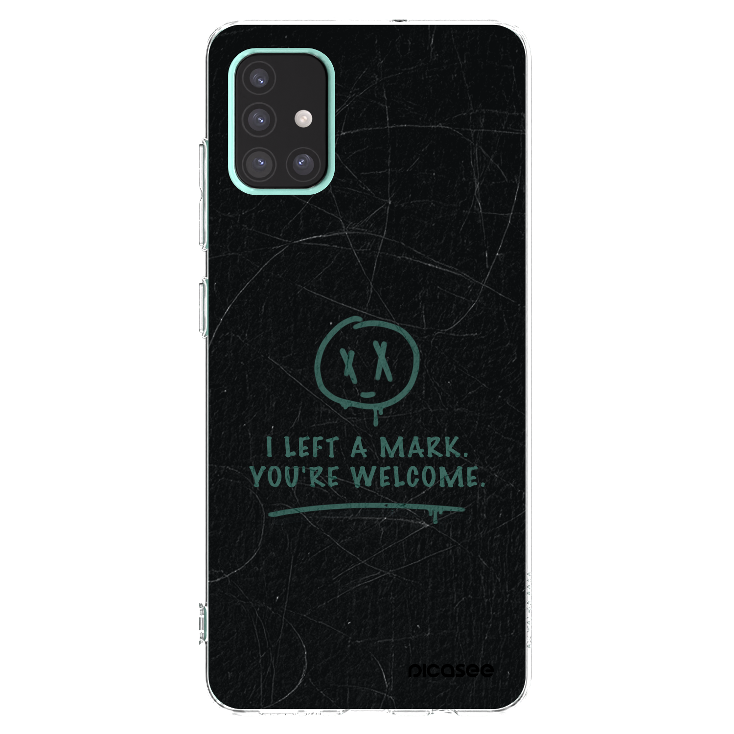 Picasee silikonowe przeźroczyste etui na Samsung Galaxy A51 A515F - LEFT A MARK