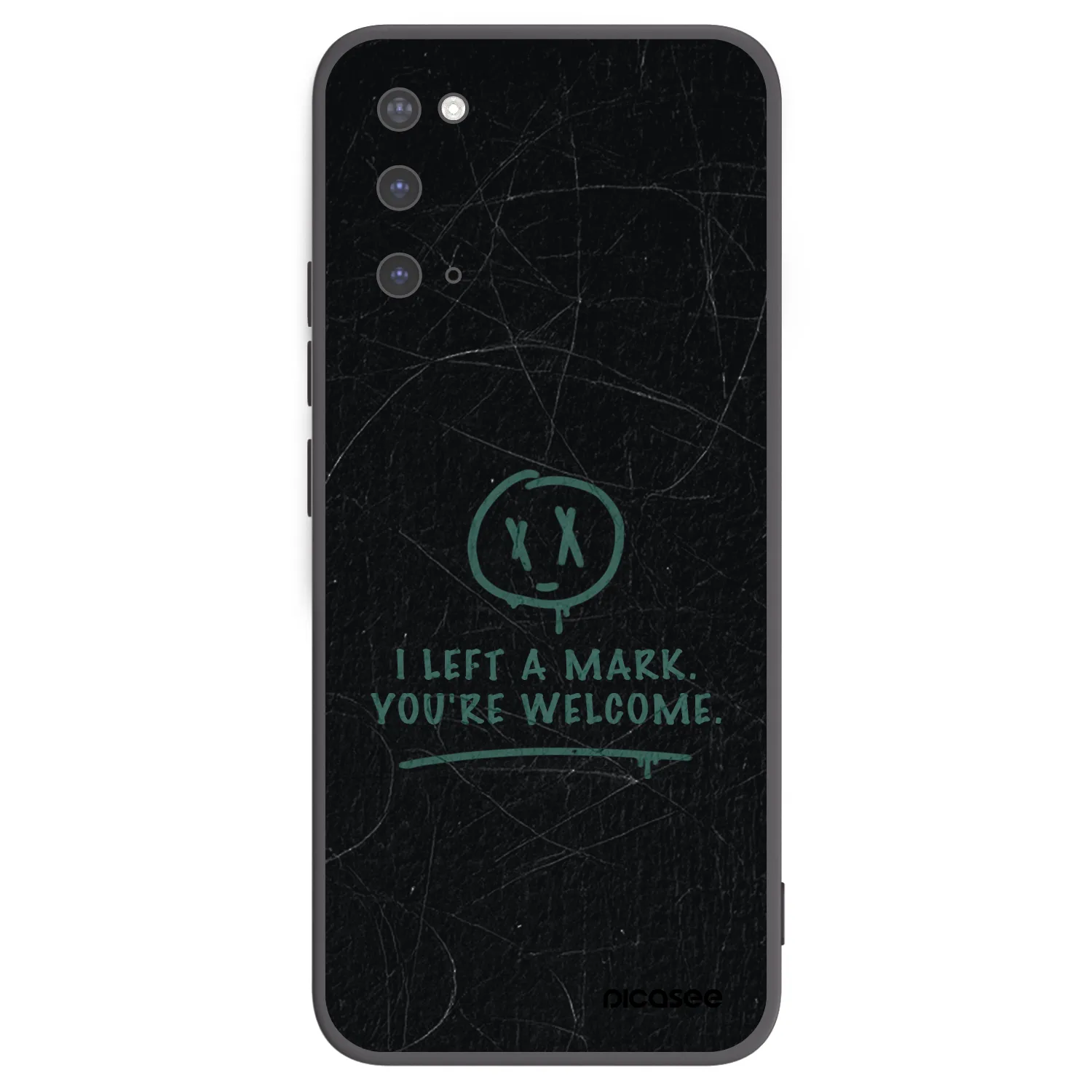 Picasee silikonowe czarne etui na Samsung Galaxy S20 G980F - LEFT A MARK