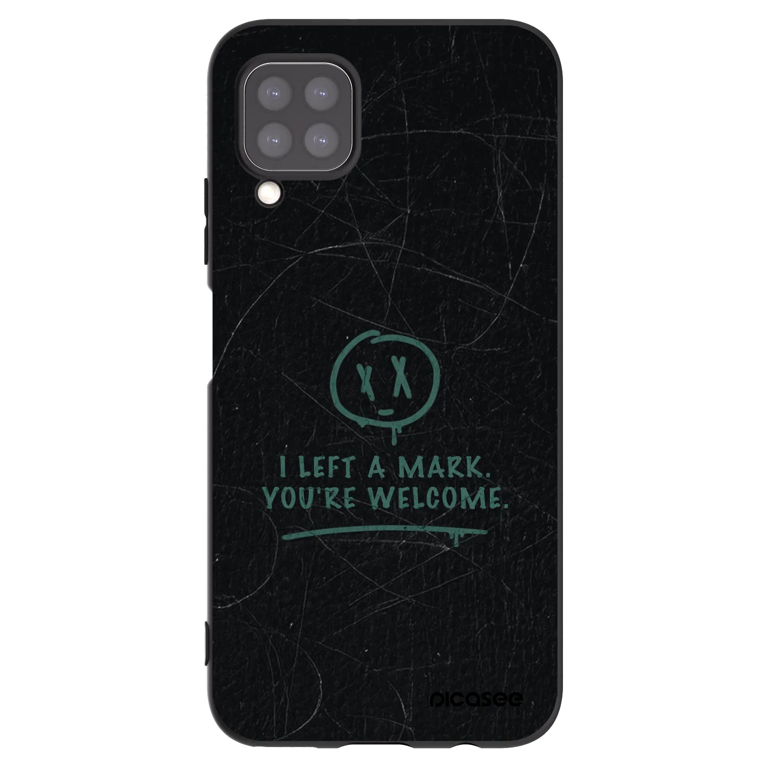 Picasee silikonowe czarne etui na Huawei P40 Lite - LEFT A MARK
