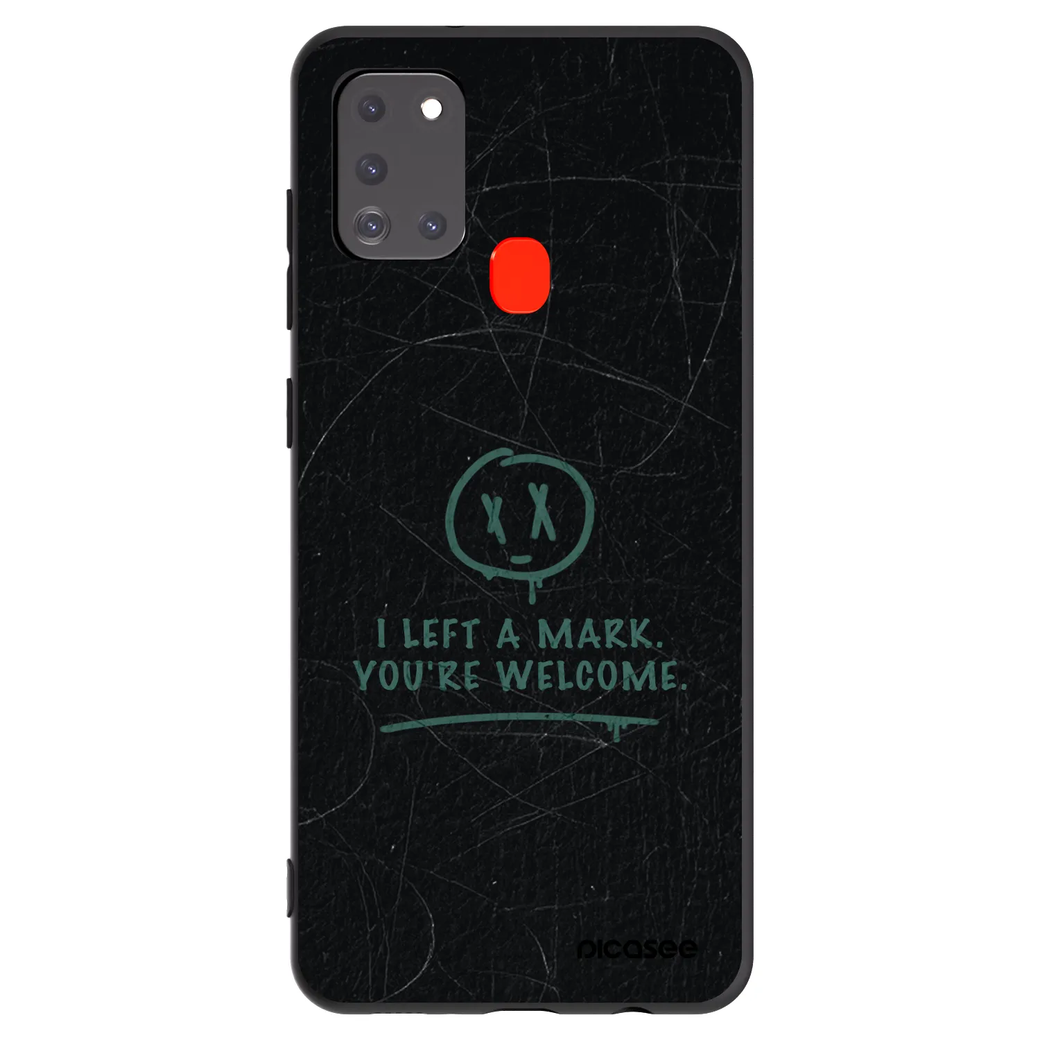 Picasee silikonowe czarne etui na Samsung Galaxy A21s - LEFT A MARK