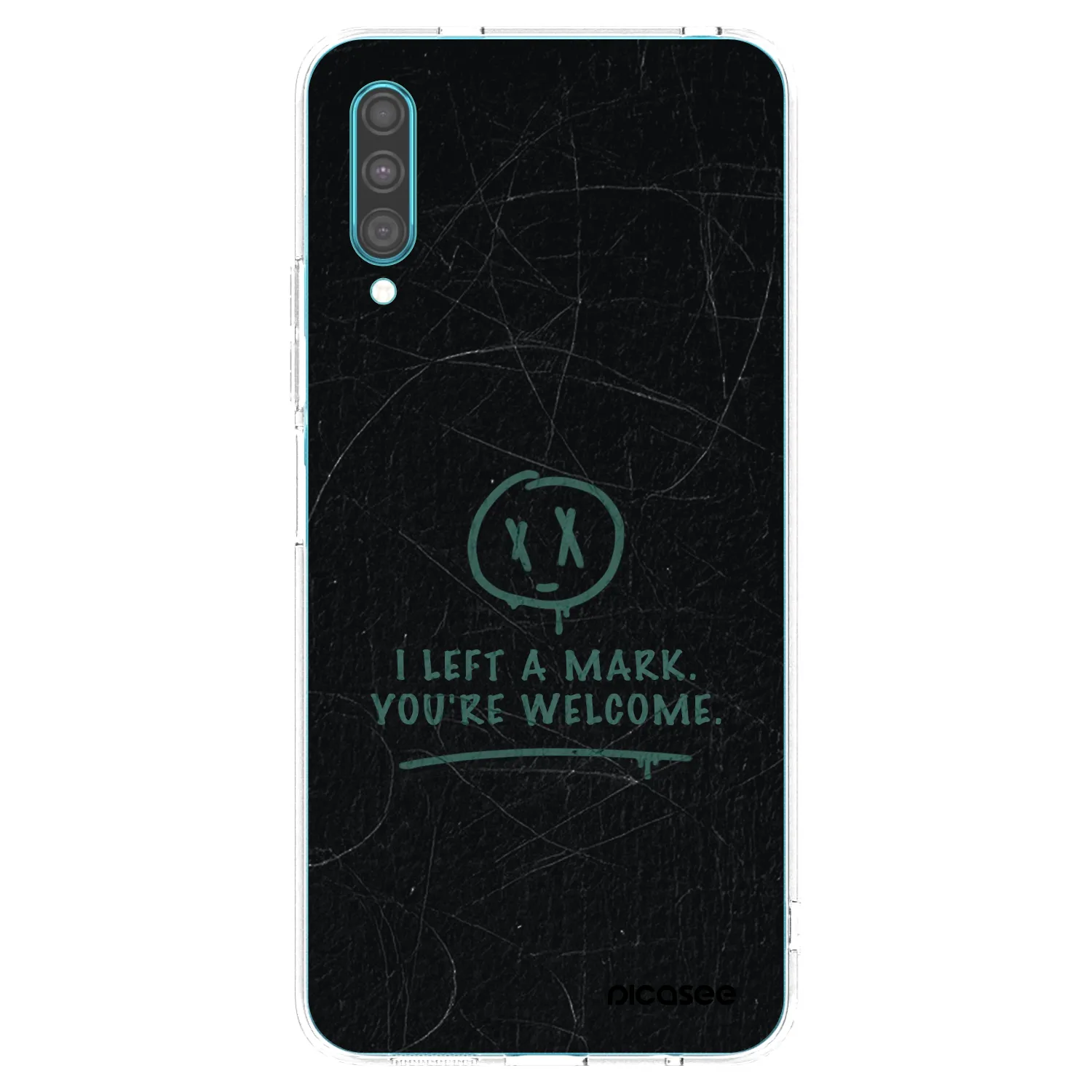 Picasee silikonowe przeźroczyste etui na Samsung Galaxy A30s A307F - LEFT A MARK