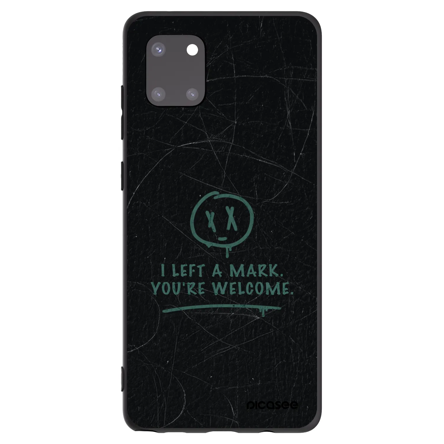 Picasee silikonowe czarne etui na Samsung Galaxy Note 10 Lite N770F - LEFT A MARK