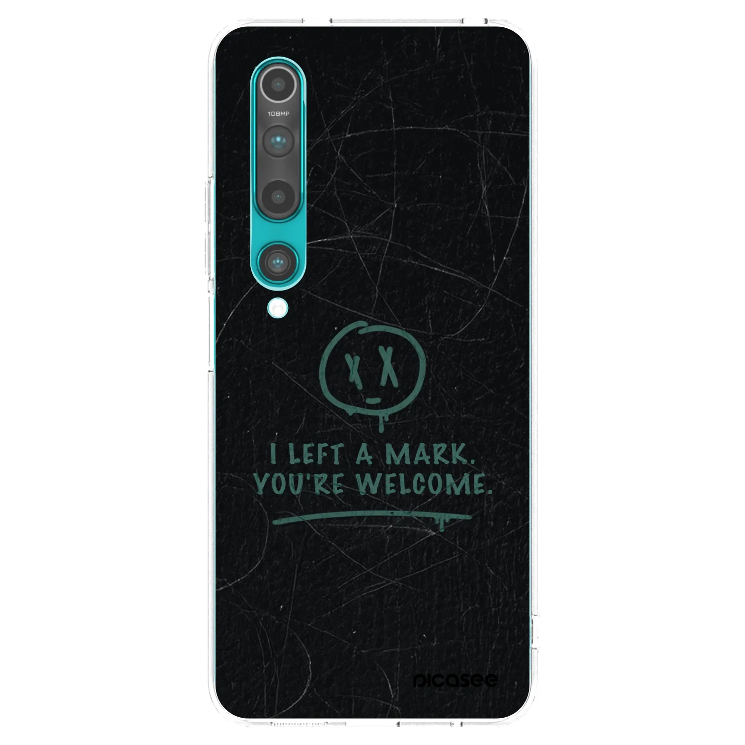 Picasee silikonowe przeźroczyste etui na Xiaomi Mi 10 - LEFT A MARK