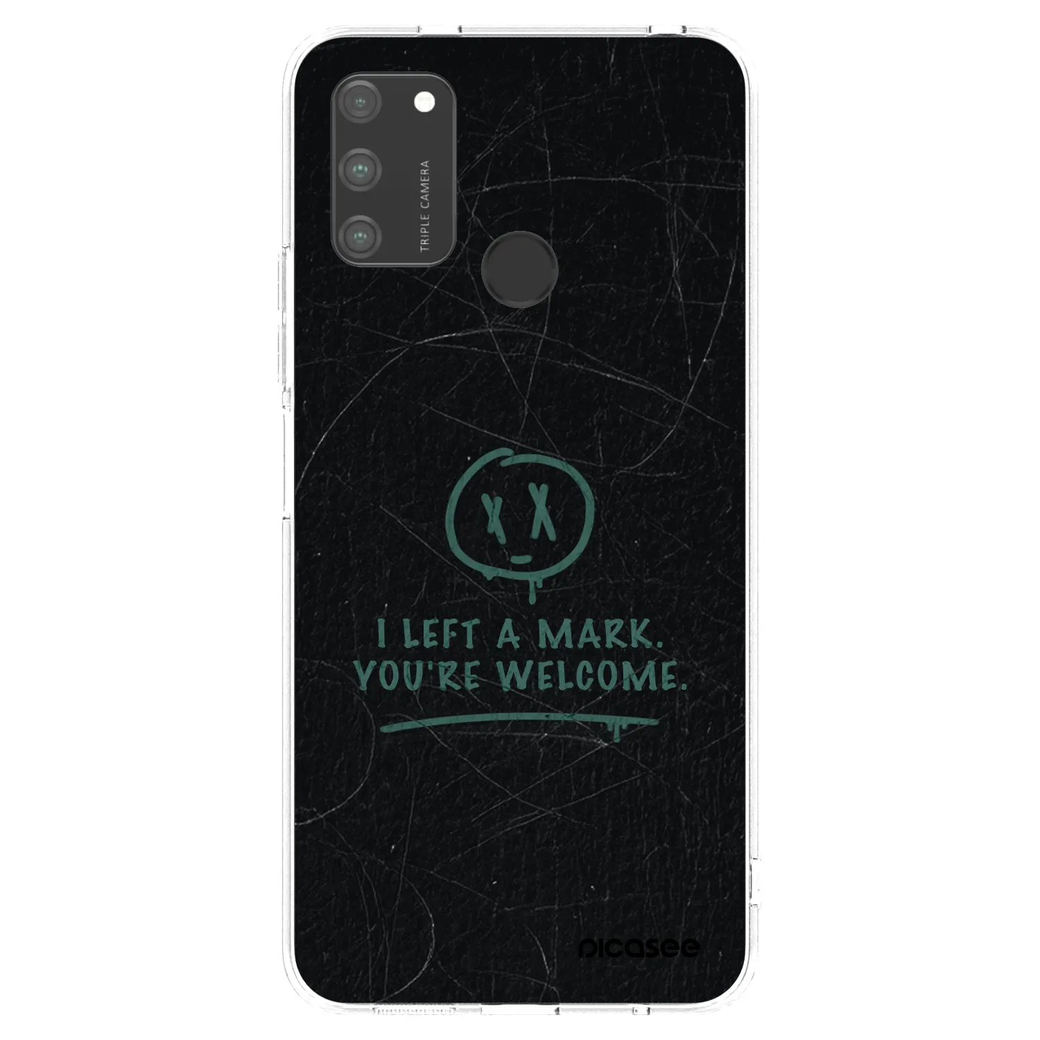 Picasee silikonowe przeźroczyste etui na Honor 9A - LEFT A MARK