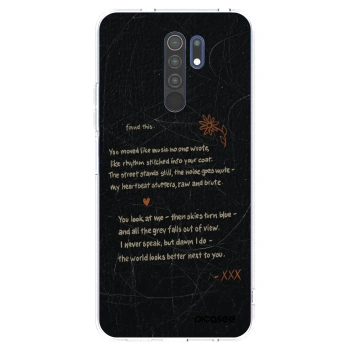 Picasee silikonowe przeźroczyste etui na Xiaomi Redmi 9 - POET