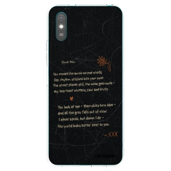 Picasee silikonowe przeźroczyste etui na Xiaomi Redmi 9A - POET