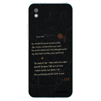 Picasee silikonowe czarne etui na Xiaomi Redmi 9A - POET