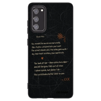 Picasee silikonowe czarne etui na Samsung Galaxy S20 FE - POET