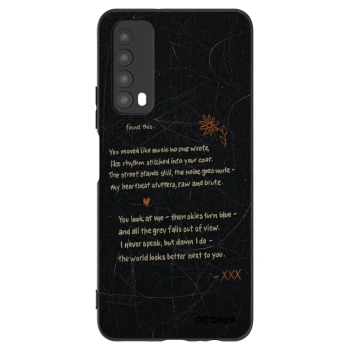 Picasee silikonowe czarne etui na Huawei P Smart 2021 - POET