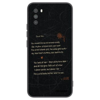 Picasee silikonowe czarne etui na Xiaomi Poco M3 - POET