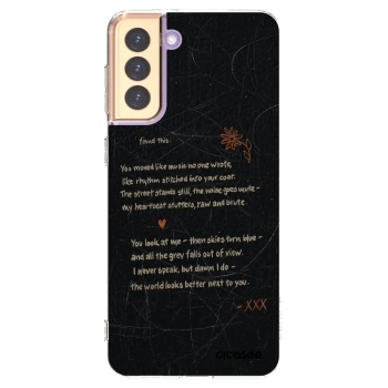 Picasee silikonowe przeźroczyste etui na Samsung Galaxy S21+ 5G G996F - POET