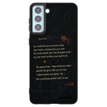 Picasee silikonowe czarne etui na Samsung Galaxy S21+ 5G G996F - POET