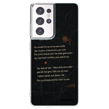 Picasee silikonowe przeźroczyste etui na Samsung Galaxy S21 Ultra 5G G998B - POET