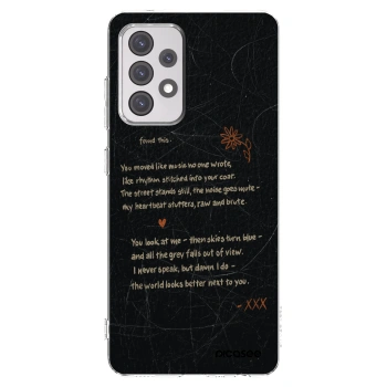 Picasee silikonowe przeźroczyste etui na Samsung Galaxy A52 5G A525F - POET