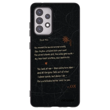 Picasee silikonowe czarne etui na Samsung Galaxy A52 5G A525F - POET