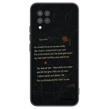 Picasee silikonowe czarne etui na Samsung Galaxy A42 A426B - POET