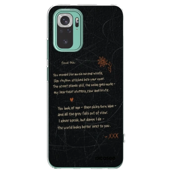 Picasee silikonowe przeźroczyste etui na Xiaomi Redmi Note 10 Pro - POET
