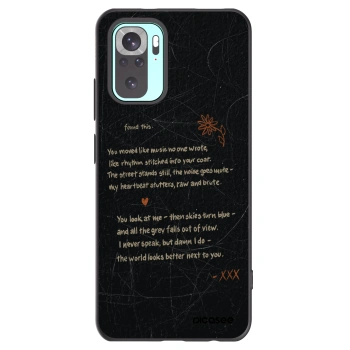 Picasee silikonowe czarne etui na Xiaomi Redmi Note 10 Pro - POET