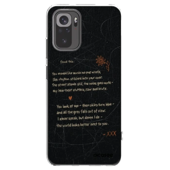 Picasee silikonowe przeźroczyste etui na Xiaomi Redmi Note 10S - POET