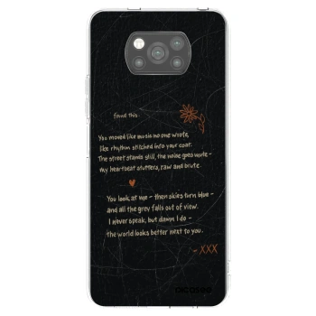 Picasee silikonowe czarne etui na Xiaomi Poco X3 Pro - POET
