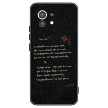 Picasee silikonowe czarne etui na Xiaomi Mi 11 - POET
