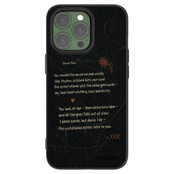 Picasee silikonowe czarne etui na Apple iPhone 13 Pro - POET