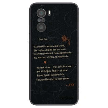 Picasee silikonowe czarne etui na Xiaomi Poco F3 - POET