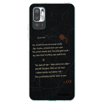 Picasee silikonowe przeźroczyste etui na Xiaomi Redmi Note 10 5G - POET