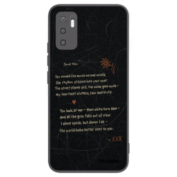 Picasee silikonowe czarne etui na Xiaomi Redmi Note 10 5G - POET