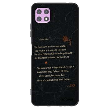 Picasee silikonowe czarne etui na Samsung Galaxy A22 A226B 5G - POET