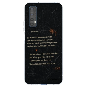 Picasee silikonowe przeźroczyste etui na Realme 7 - POET