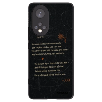 Picasee silikonowe czarne etui na Huawei Nova 9 - POET